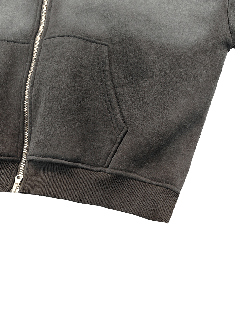 Sudadera con capucha para hombre con logotipo personalizado impreso y lavado con ácido al por mayor de ODMOEM