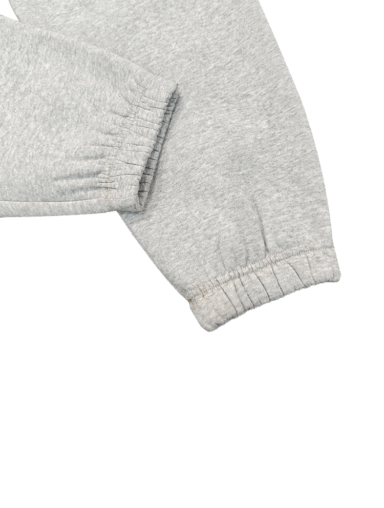 Pantalones deportivos rectos de algodón cálido de 350 g/m², de peso pesado, para uso diario en la calle.