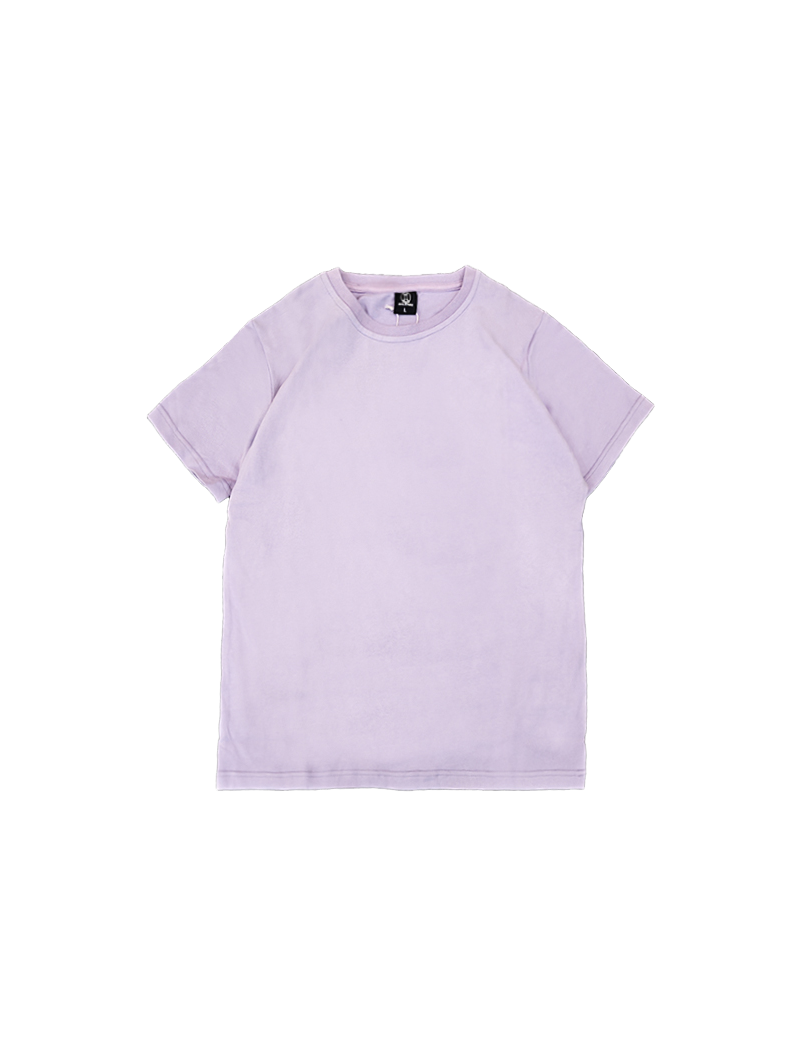 Camiseta multicolor con cuello redondo y logotipo personalizado de peso pesado