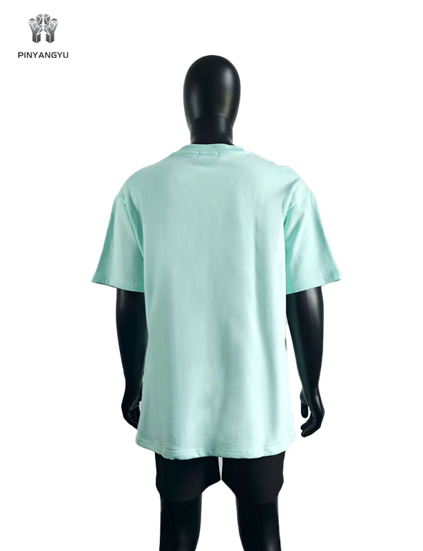 Camisetas de talla grande para hombre con impresión de serigrafía dorada y logotipo gráfico impreso en lámina dorada al por mayor