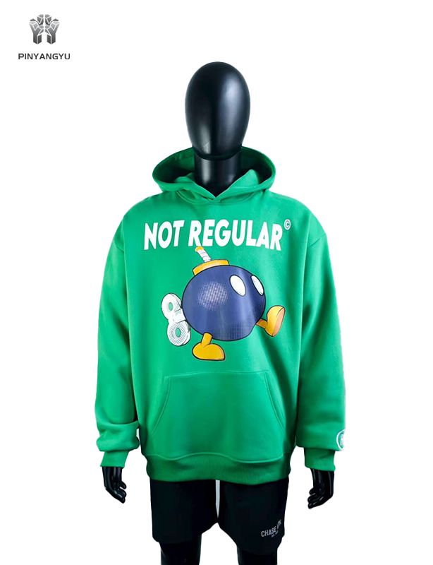 Sudadera con capucha con diseño de logotipo colorido y serigrafía
