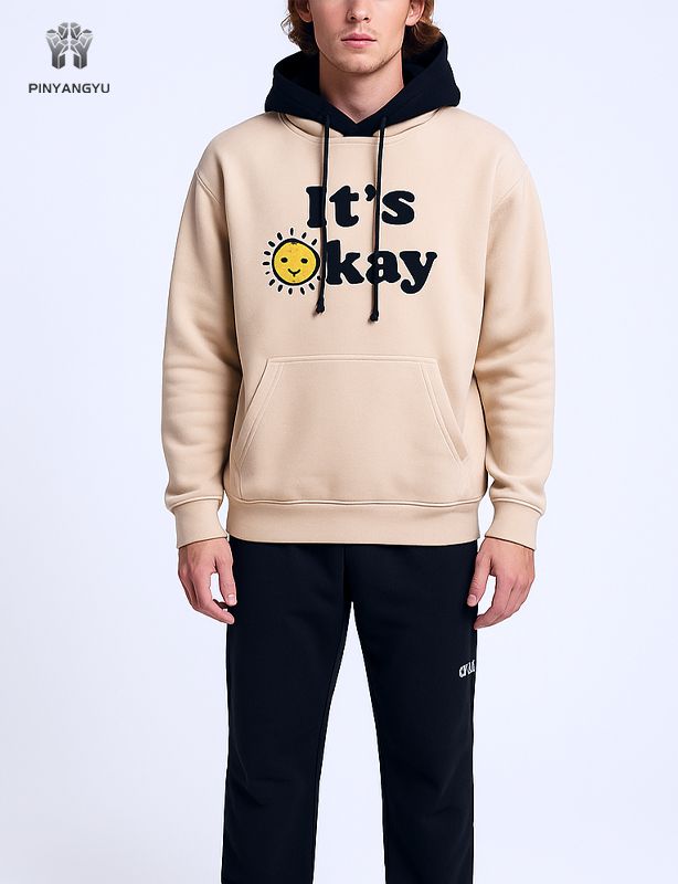 Sudadera con capucha y gorro doble bordado con toalla