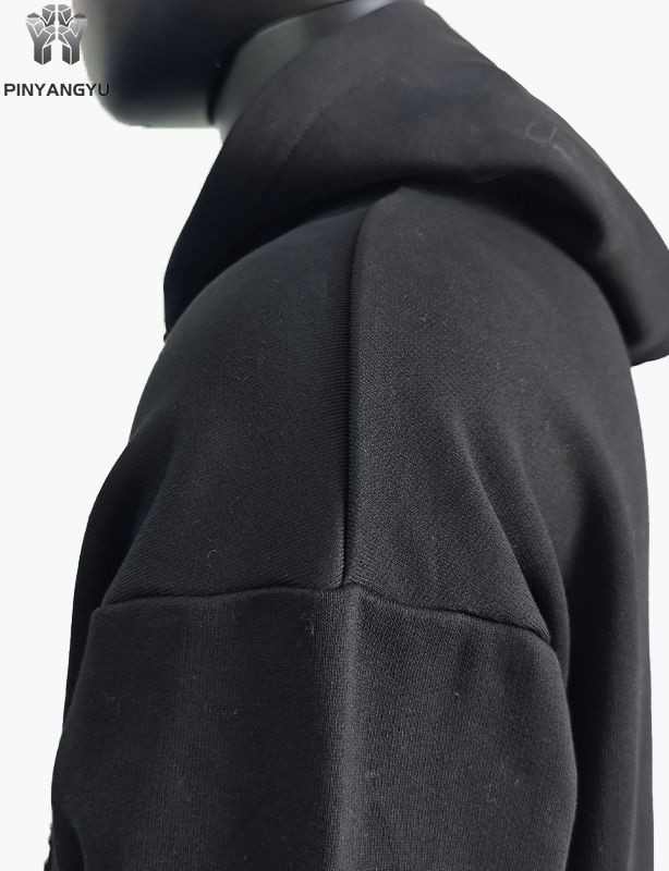 Sudadera con capucha y cremallera doble personalizada con bordado de parche