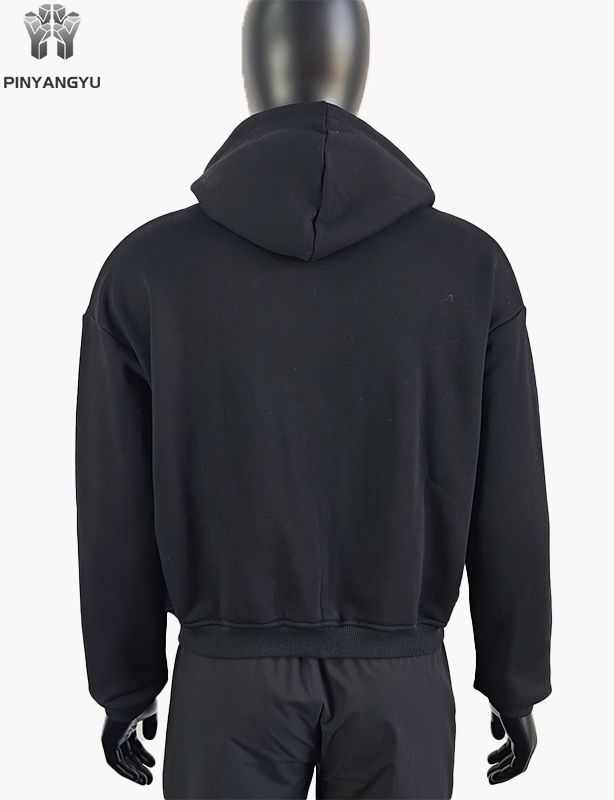 Sudadera con capucha y cremallera doble personalizada con bordado de parche