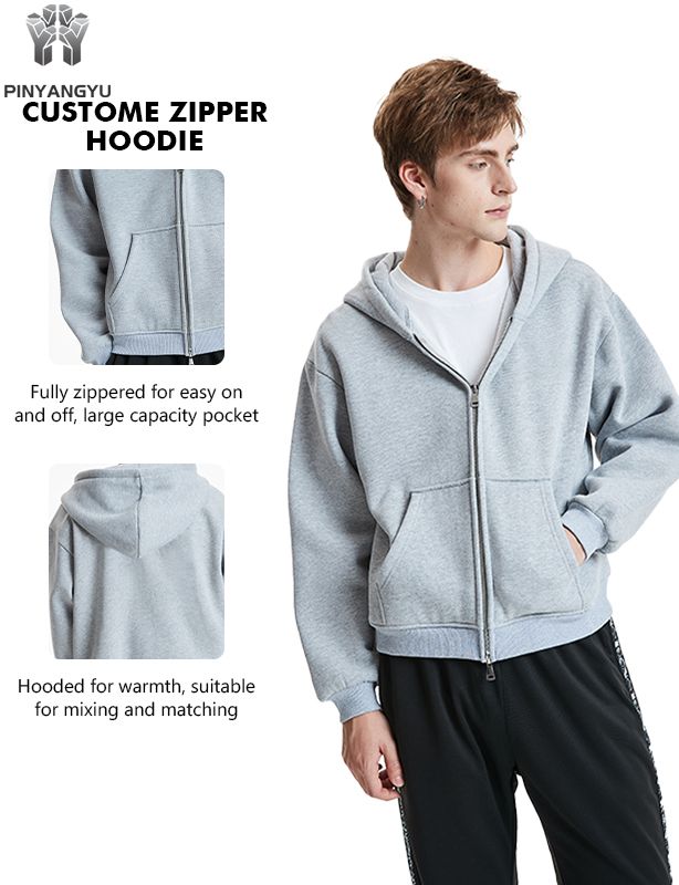 Nuevo Sudadera con capucha para hombre, personalizada, de alta calidad, bordada en blanco, pesada, de gran tama&ntilde;o, 400 Gsm, de algod&oacute;n de rizo franc&eacute;s, polar, respetuosa con el medio ambiente