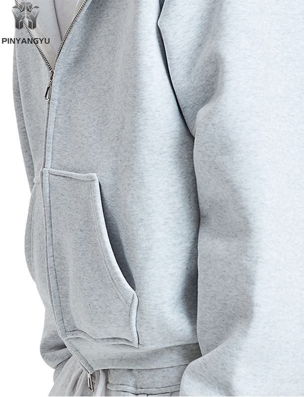 Nuevo Sudadera con capucha para hombre, personalizada, de alta calidad, bordada en blanco, pesada, de gran tama&ntilde;o, 400 Gsm, de algod&oacute;n de rizo franc&eacute;s, polar, respetuosa con el medio ambiente