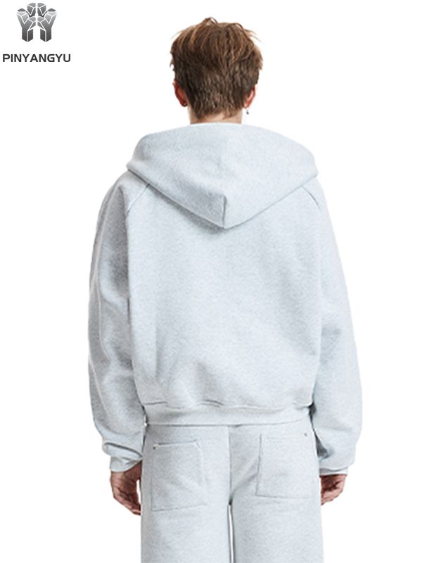 Nuevo Sudadera con capucha para hombre, personalizada, de alta calidad, bordada en blanco, pesada, de gran tama&ntilde;o, 400 Gsm, de algod&oacute;n de rizo franc&eacute;s, polar, respetuosa con el medio ambiente