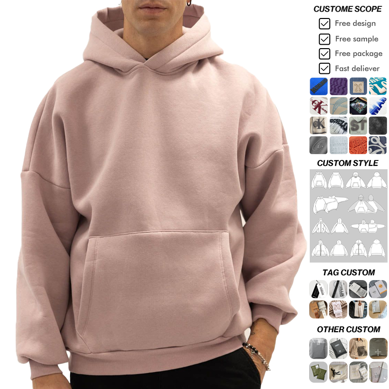 Sudadera con capucha cl&aacute;sica para hombre OEM - Sudadera con capucha informal de tejido polar suave